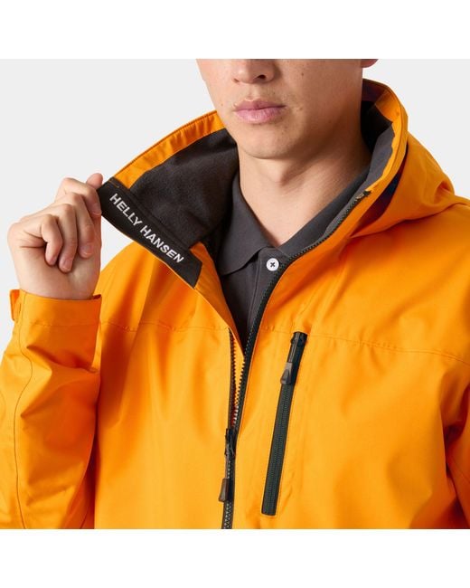 Helly Hansen Orange Crew Hooded Midlayer Jacket 2.0 for men