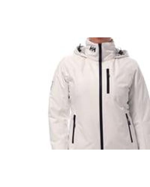 Crew Hooded Midlayer Sailing Jacket 2.0 Mujer Helly Hansen de color Gray