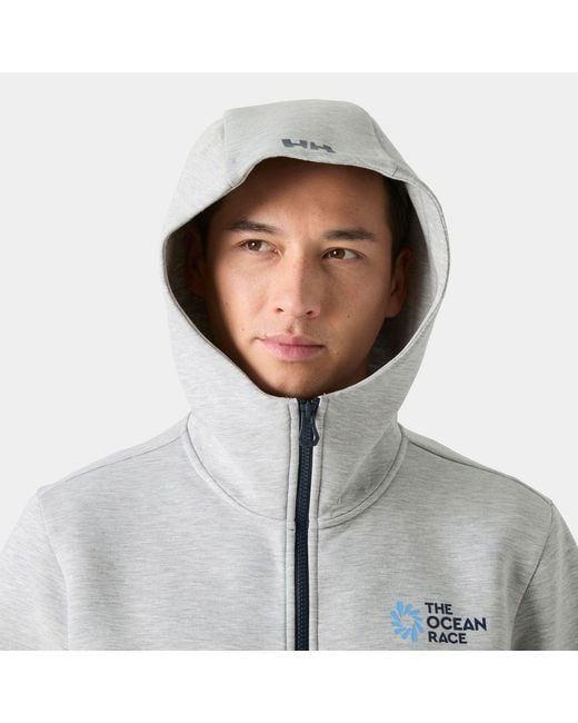 Helly Hansen Gray The Ocean Race Full-Zip Hoodie for men
