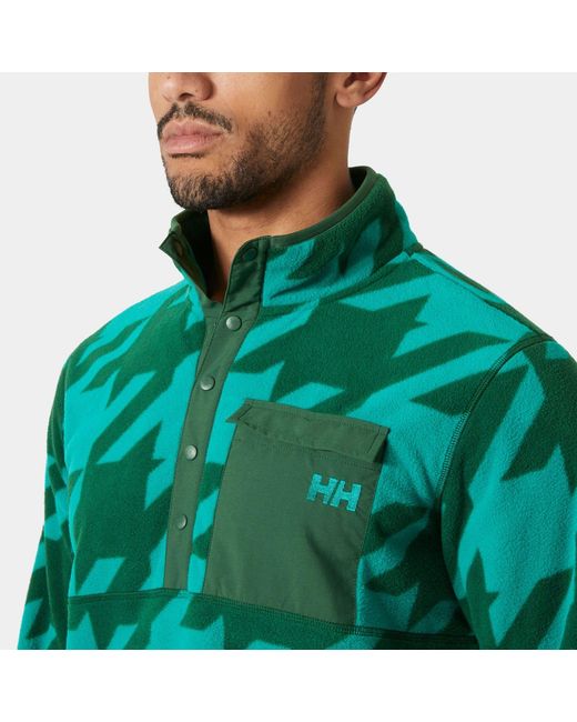 Helly Hansen Green Maridalen Printed Fleece for men