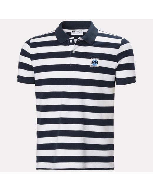 Helly Hansen Blue Toulon Graphic Polo for men