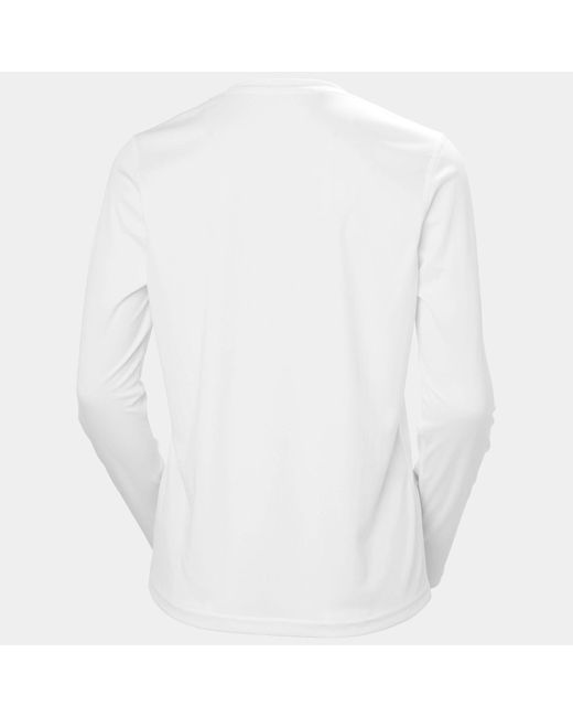 Helly Hansen White Tech Crew Long Sleeve 2.0