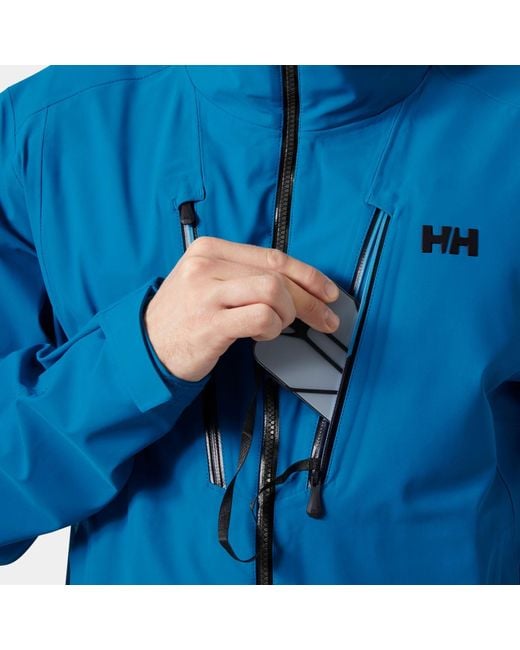 Alpha Long Shell Jacket Hombre Helly Hansen de hombre de color Blue
