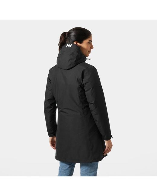 Helly Hansen Black Long Belfast Winter Jacket