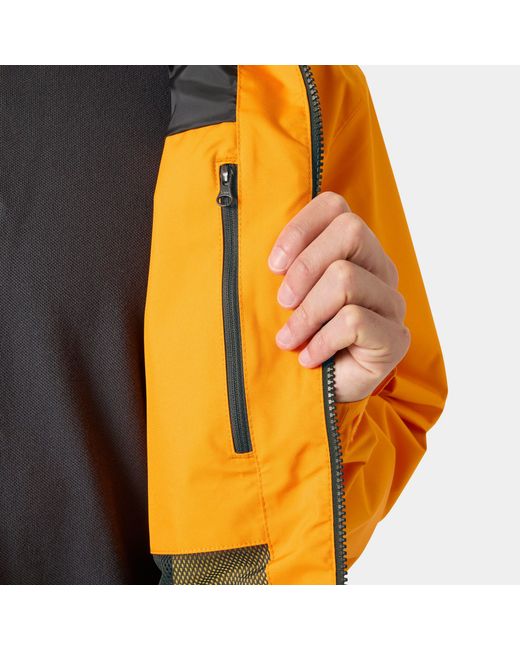 Helly Hansen Orange Crew Hooded Midlayer Jacket 2.0 for men