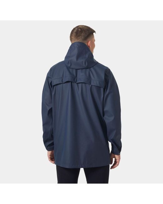 Helly Hansen Blue Moss Rain Coat for men