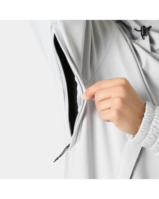 Helly Hansen Gray Ullr D Ridable Hoodie