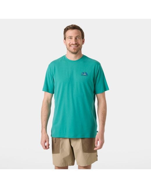 Helly Hansen Green Skog Recycled Graphic T-Shirt for men