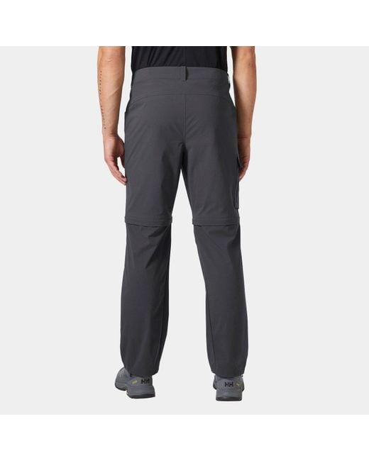 Helly Hansen Black Elv Light Zip-Off Tur Trousers for men
