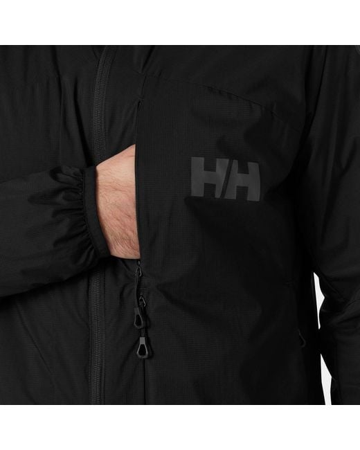 Helly Hansen Black Odin Backcountry Lightweight Hooded Insulator Jacket for men