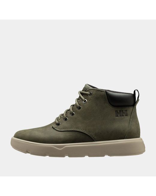 Helly Hansen Green Pinehurst Leather Sneaker Boots for men