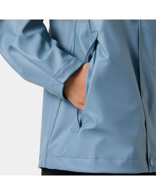 Helly Hansen Blue Junior's Moss Classic Helox Rain Jacket
