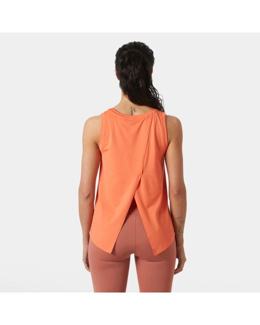 Helly Hansen Orange Tech Split Back Tank 2.0