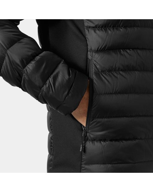 Helly Hansen Black Verglas Down Hybrid Hood 2.0 for men