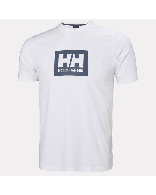 Helly Hansen White Hh Box Soft Cotton Tshirt for men