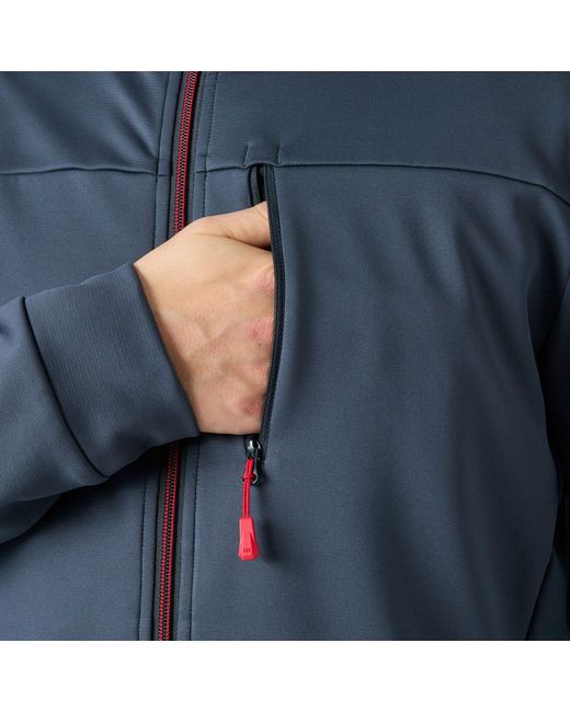 Helly Hansen Blue Crew Fleece Jacket for men