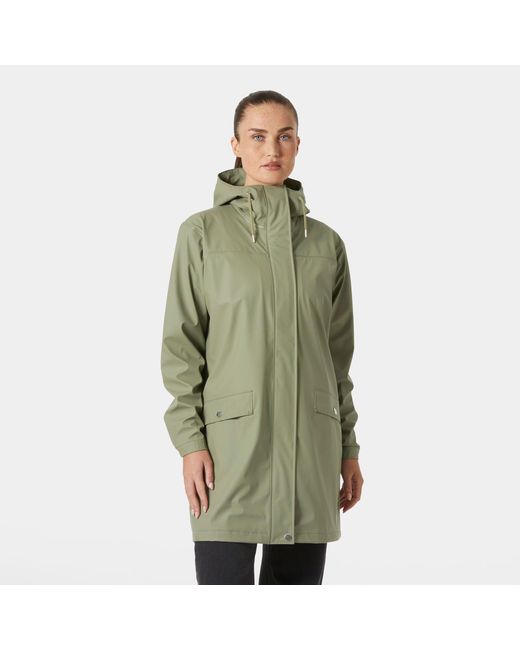 Helly Hansen Green Moss Waterproof Rain Coat