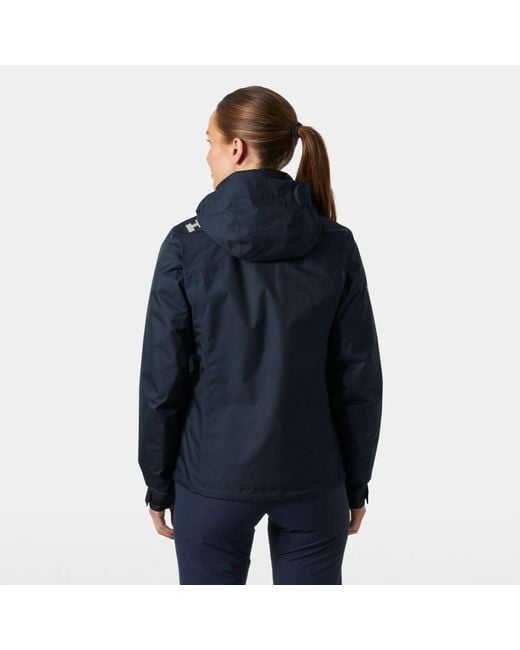 Crew Hooded Pile Jacket Helly Hansen de color Blue