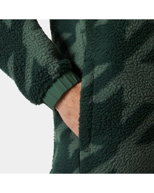Helly Hansen Green Panorama Printed Pile Snap for men