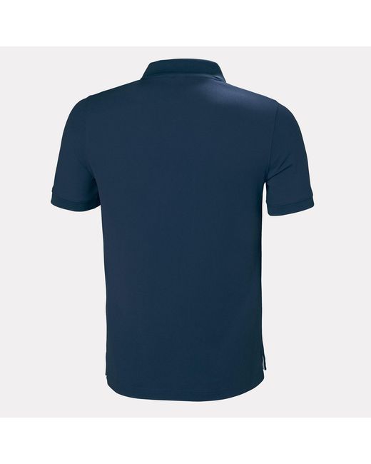 Helly Hansen Blue Crewline Quick-Dry Performance Polo for men