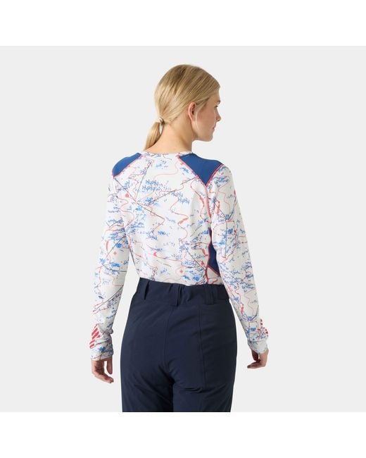 Lifa Active Crew Base Layer Mujer Helly Hansen de color Blue