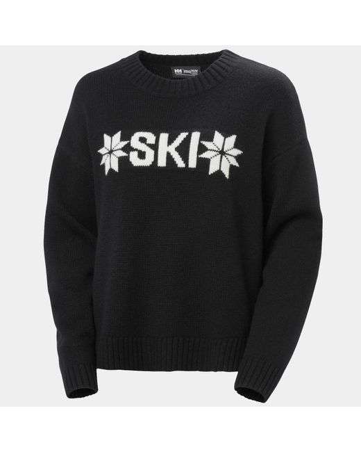 Helly Hansen Black Bliss Ski Knit Sweater for men