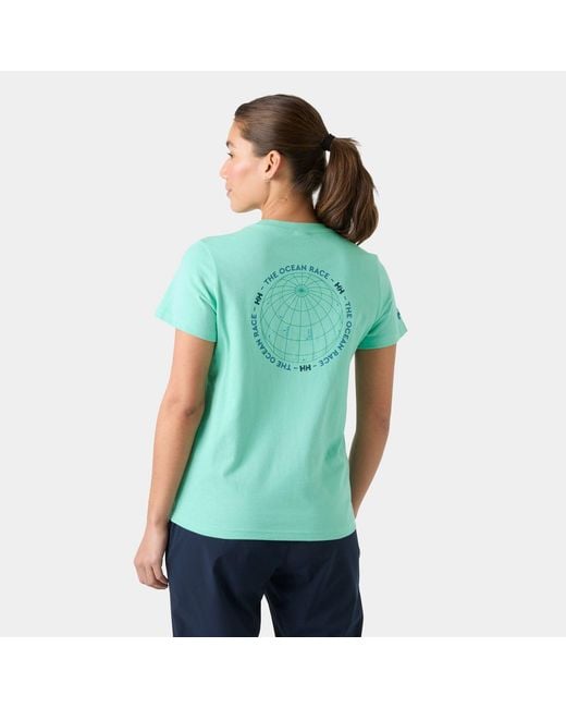 Helly Hansen Green The Ocean Race T-Shirt
