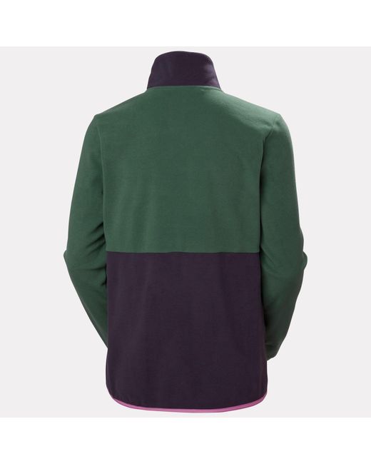 Helly Hansen Green Daybreaker Snap Fleece Pullover