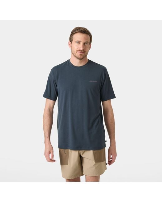Helly Hansen Blue Skog Recycled Graphic T-shirt Mens for men