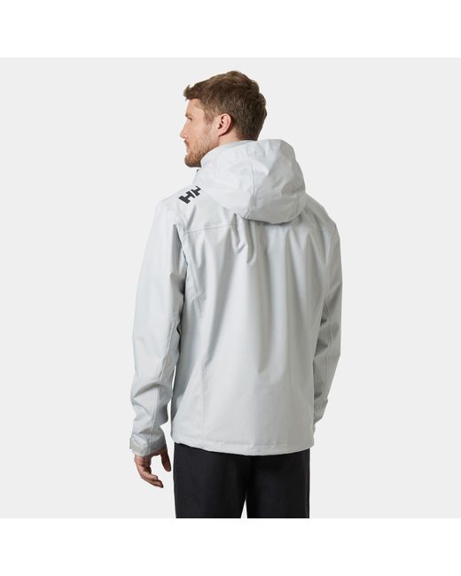 Helly Hansen Gray Crew Hooded Jacket 2.0 for men