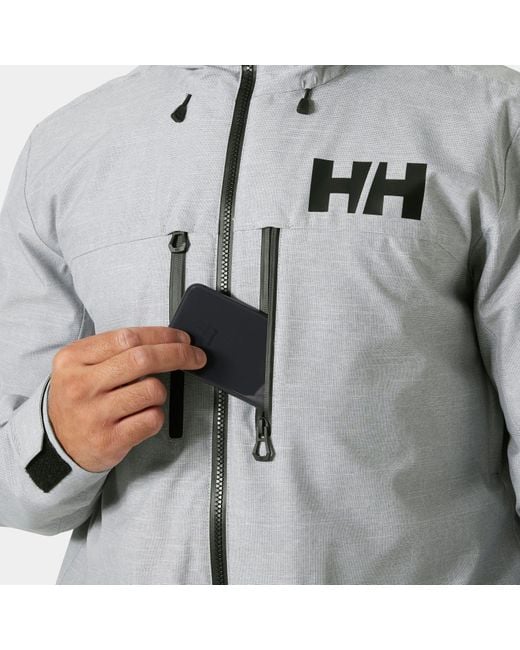 Helly Hansen Gray Garibaldi 2.0 Waterproof Ski Jacket for men