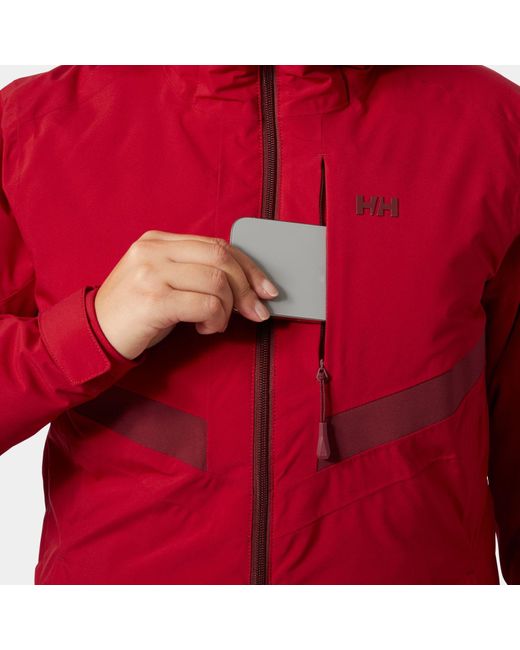 Edge 3.0 Ski Jacket Mujer Helly Hansen de color Red