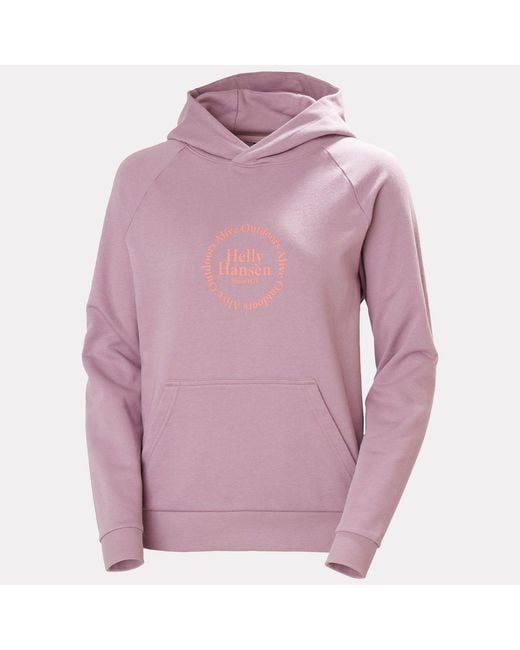 Core Graphic Hoodie XL di Helly Hansen in Purple