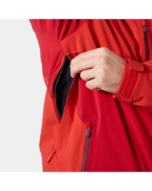 Helly Hansen Red Kvitfjell Race Insulated Ski Jacket for men