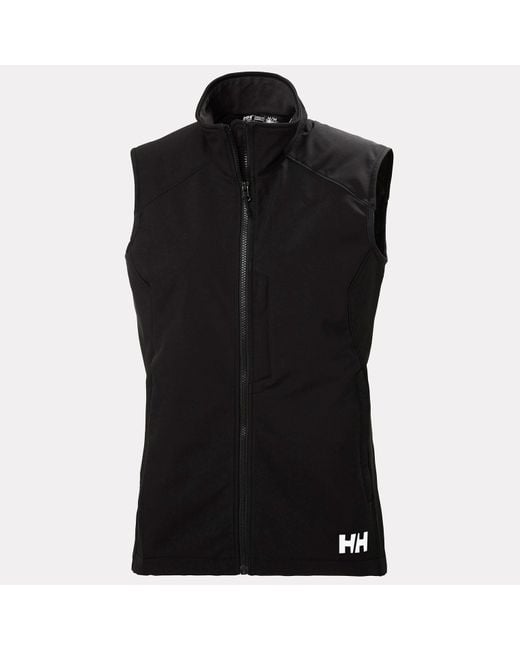 Helly Hansen Black Paramount Athletic Cut Softshell Vest