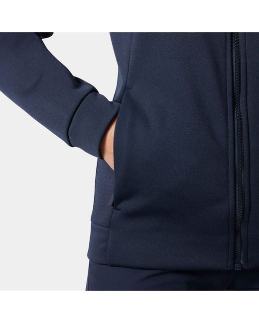 Helly Hansen Blue Crew Smooth Slickface Fleece Jacket