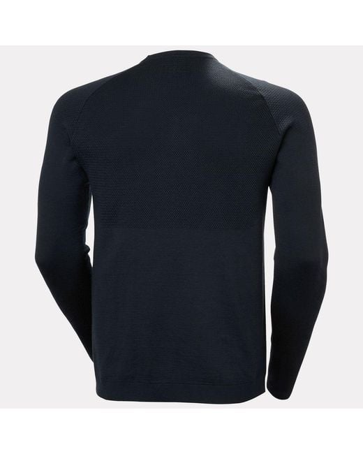 Helly Hansen Blue Lifa Merino Knitevo Crew for men