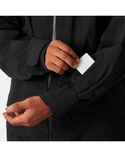 Helly Hansen Black Sogn Tinden Shell Jacket for men