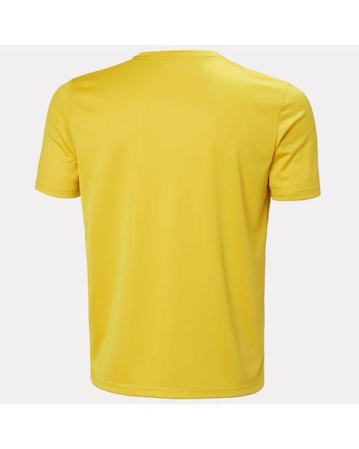 Helly Hansen Yellow Tech Graphic T-Shirt 2.0 for men
