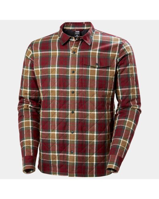 Helly Hansen Brown Isfjord Insulated Shacket for men