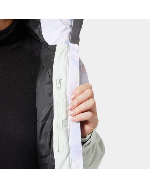 Helly Hansen White Nora Short Puffy Ski Jacket