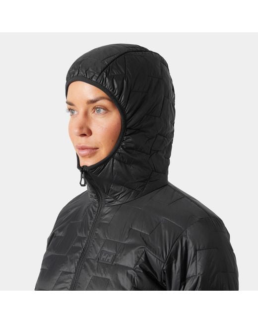Helly Hansen Black W Lifaloft Hooded Insulator Jacket