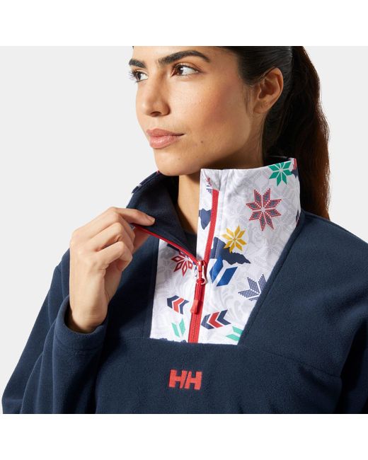 Daybreaker Cropped Pile di Helly Hansen in Blue