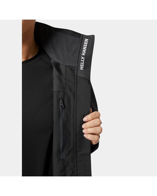 Helly Hansen Black Crew Hooded Jacket 2.0