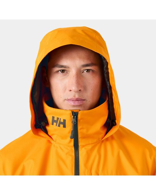 Helly Hansen Orange Crew Hooded Midlayer Jacket 2.0 for men