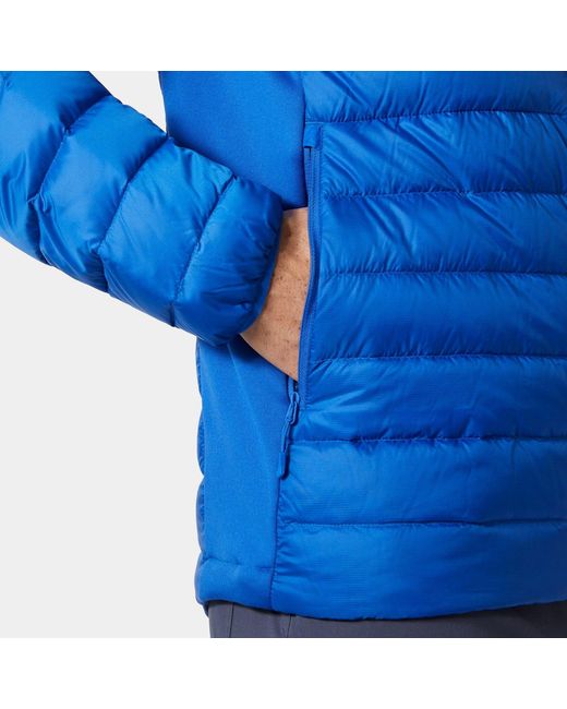 Helly Hansen Blue Verglas Down Hybrid Hood 2.0 for men