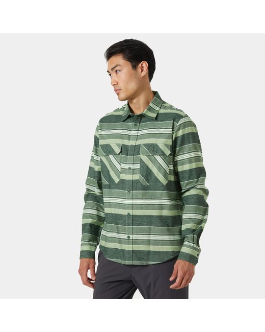 Helly Hansen Lokka Organic Flannel Shirt Green for men