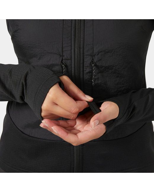 Helly Hansen Black Versalite Hybrid Fleece Jacket