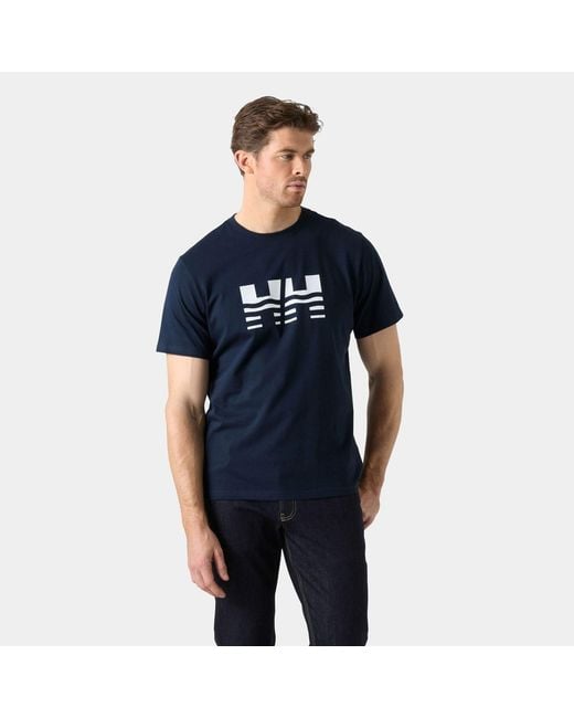 Core Graphic T 2.0 Hombre Helly Hansen de hombre de color Blue