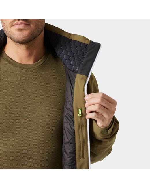 Helly Hansen Green Alpha Lifaloft Lightweight Ski Jacket for men